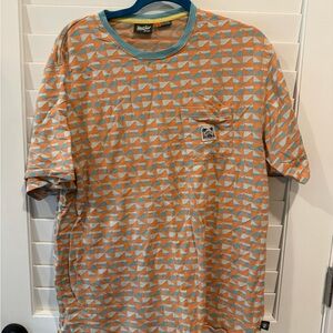 Howler Brothers Orange and Blue Patterned Tee